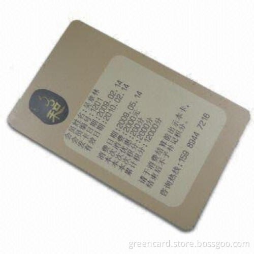 Thermal Rewritable Card, Made of PET and PETG, with Offset Printing, ISO 7816-1 Certified